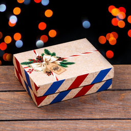 Цена за 5 шт. Подарочная коробка сборная Почта, 16,5 х 12,5 х 5,2 см - UPAK LAND фото 2