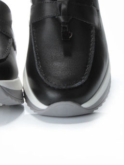 03-5951-3 BLACK Лоферы женские (натуральная кожа)