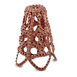 Zlatka Розетка для бус DC-004/5 16 мм 2 мм 5 шт №05 под медь