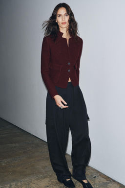 FITTED BOUCL_ WOOL JACKET ZW COLLECTION