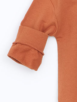 Bisiklet Uzun Kollu Bask?l? Erkek Bebek Sweatshirt