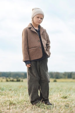 LIMITED EDITION HERRINGBONE BLAZER WITH WOOL AND ELBOW PATCHES