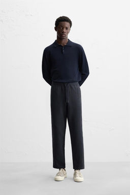 RELAXED FIT TEXTURED TROUSERS - Zara фото 10