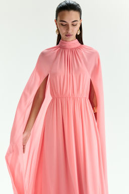 Vestido drapeado con capa decorativa - H&m фото 6