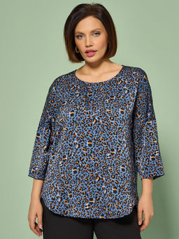 Блузка 0250-2а темно-голубой - Aquarell фото 31