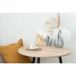 Чайная пара керамическая Белая монстера, кружка 100 мл, блюдце 15х14 см, цвет белый - Dolce Ceramo. фото 10