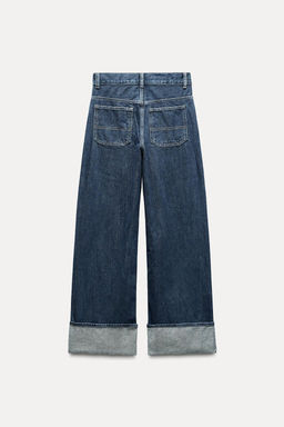 TRF WIDE-LEG HIGH-WAIST JEANS - Zara фото 12