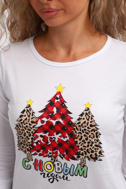 Пижама женская П162 Нарядные Ёлочки