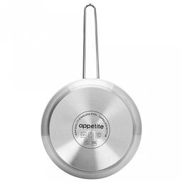 Ковш из нержавеющей стали Tessi 1,8л, д16,5см, h9,5см, стеклянная крышка, подарочная коробка, Appetite (Китай) Подходит для индукционных плит - Домашняя мода фото 6