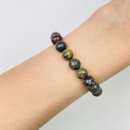 Браслет из зеленой Яшмы (Кровь дракона) 18,5 см