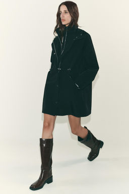 ADJUSTABLE WAIST HOODED JACKET - Zara фото 6