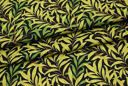 Импорт. хлопок Ивушка цв.желтый с оливковым оттенком, ш.1.45м, хлопок-100%, 100гр/м.кв - Купава фото 5