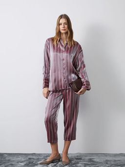 ?izgili Saten Kad?n G?mlek