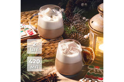 Набор 2 кружек 420 мл 11,5*9*9,5 см Crystal glass - Elan gallery фото 4