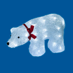 ULD-M3423-040/STA WHITE IP20 WHITE BEAR Фигура светодиодная Белый медведь, 35*22см, 40 светодиодов. Белый свет. Провод прозрачный. TM Uniel