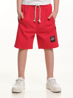 Шорты для мальчика свободного кроя 22-7636 красный - Mini maxi фото 5