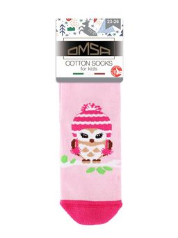 OMSA kids Calzino 21P64 (совы) - rosa  фото 2