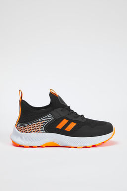 Trendyol Shoes Siyah Bagc?kl? Neon Detayl? Hafif Taban Buyuk/Kucuk Erkek Cocuk Kids Spor Ayakkab? TAKSS25SN00026 - Trendyolmilla фото 5