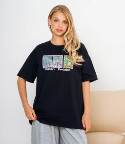 Футболка #КТ2715 (2), чёрный