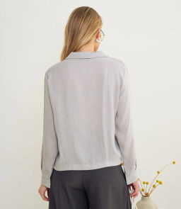 Рубашка #КТ9025 (3), светло-серый - Dommod фото 3