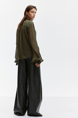 Blusa de gasa con lazada - H&m фото 5