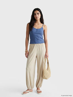 Beli Lastikli Kad?n Jogger Pantolon