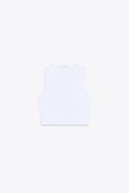 COTTON CROP TOP - Zara фото 8