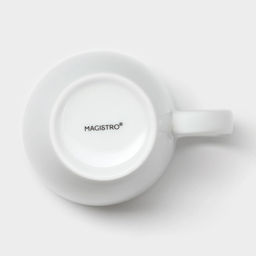 Кружка Magistro White gloss, 400 мл, фарфор, белая  фото 4