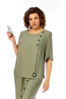 Костюм Olga Style С1022 хаки  фото 9