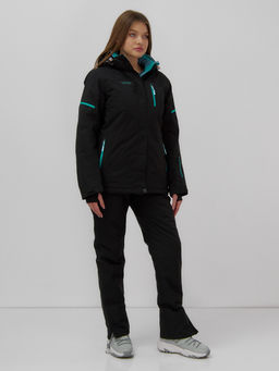 Горнолыжный костюм женский зимний черного цвета 001_1Ch - Mtforce фото 9