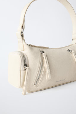 BOLSO CREMALLERA / Blanco Crudo - Zara фото 3