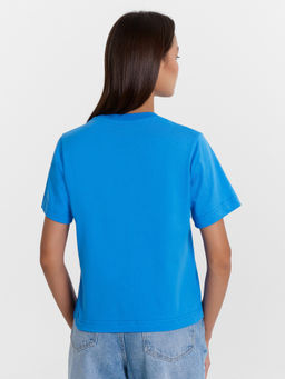 Футболка Mark Formelle из хлопка голубая  фото 4