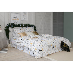 Постельное белье Этель Дуэт Let it snow (вид 1) 143*215 см - 2 шт, 240*220 см, 70*70 см - 2 шт  фото 8