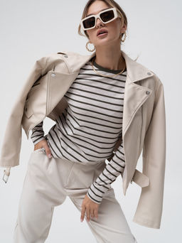 Лонгслив жен.арт.1006/2-6,зеленый тельняшка - Binita фото 3