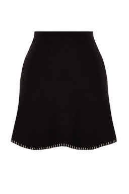 TRENDYOLMILLA Antrasit Mini Pamuklu Triko Etek TWOAW24ET00067  фото 8