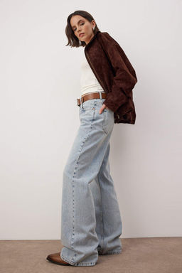 Mavi Yuksek Bel Wide Leg Jeans TWOAW26JE00298 - Trendyolmilla фото 2