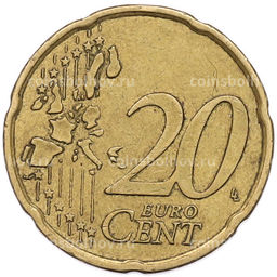 Монета 20 евроцентов 2006 года Испания