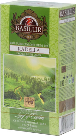 BASILUR. Лист Цейлона. Radella карт.пачка, 25 пак.
