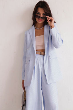 9851 Костюм брючный голубой - Martichelli фото 3