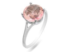 Кольцо из серебра морганит, Вероника