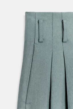 PANTAL?N PINZAS CON LINO ZW COLLECTION / Azul / Gris - Zara фото 7