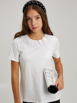 Блузка белый 181231101а - Nota bene фото 15