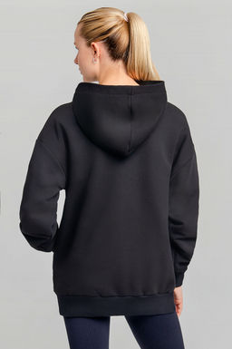 Арт. 15101 Худи женское оверсайз 44-52 (5 шт) Цвет:черный