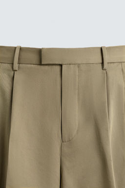 PANTAL?N WIDE FIT PLIEGUES / Beige - Zara фото 9