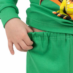 Пижама детская зеленая дракон ПЖ-1818 (110-116, 60)