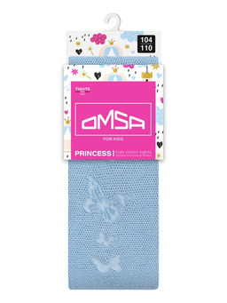 OMSA kids Collant 12A01-3 с ажур рис (бабочки) - Blu Сhiaro  фото 4