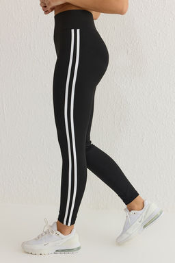 TRENDYOLMILLA Siyah Serit Detayl? Tam Boy Orme Spor Tayt THMSS25TY00005  фото 3