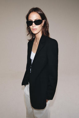 BLAZER SLIM CON LANA ZW COLLECTION LIMITED EDITION / Negro - Zara фото 4