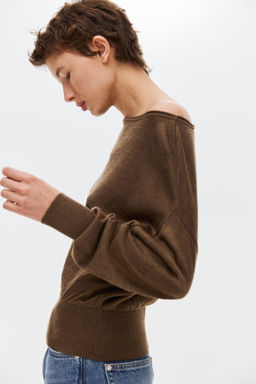 Top de un hombro en punto fino - H&m фото 8