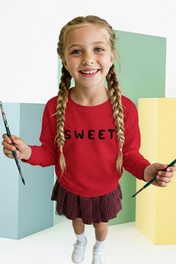 Ekru Pamuklu K?z Cocuk Regular Orme Elbise TKDAW25EL00010 - Trendyolmilla фото 4